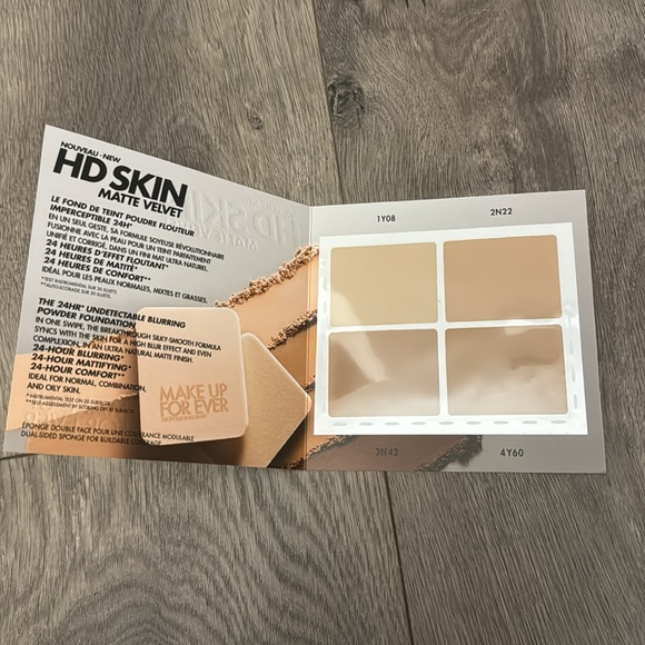 NEW Make Up For Ever HD Skin Matte Velvet Powder Sample Set of 4 Shades Travel - Picture 2 of 6